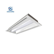 Motion sensor IP20 Recessed Led Troffer Light with air slot 120x60 office meeting rooms retail stores hotel bank school